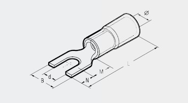 尼龙绝缘叉端子
NYLONISOLIERTE
GABELKABELSCHUHE